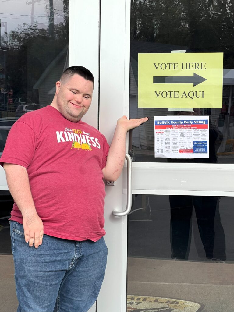 John getting ready to vote