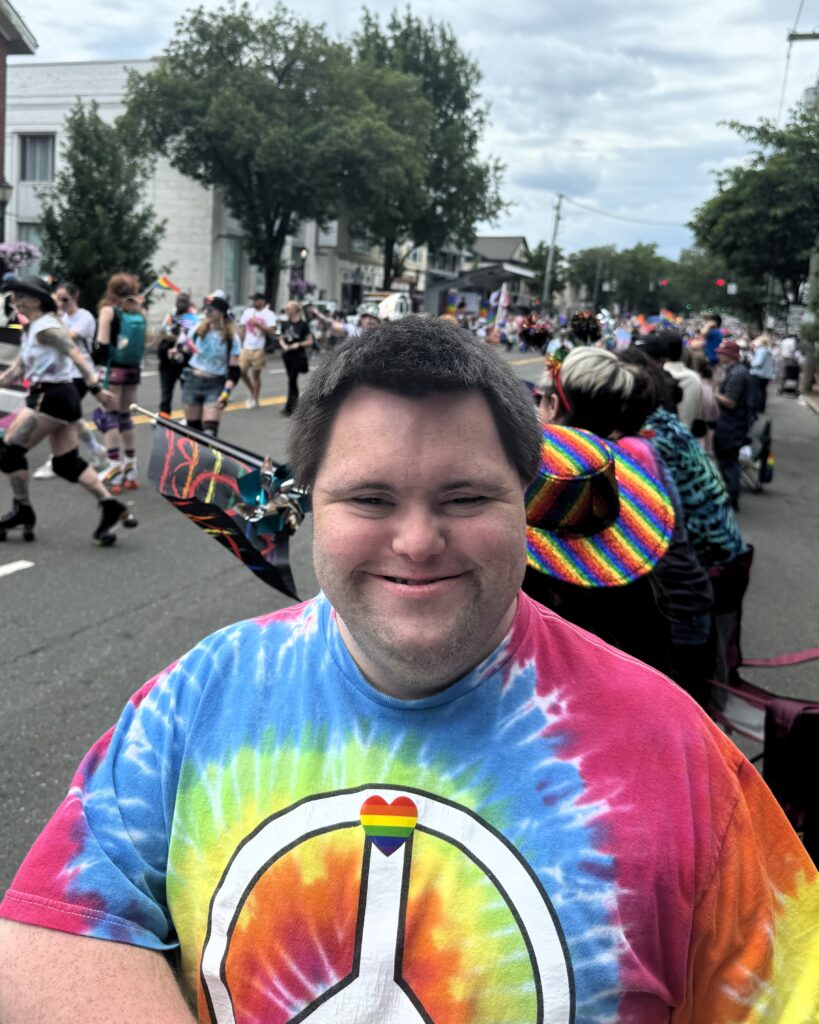 John at the Pride Parade