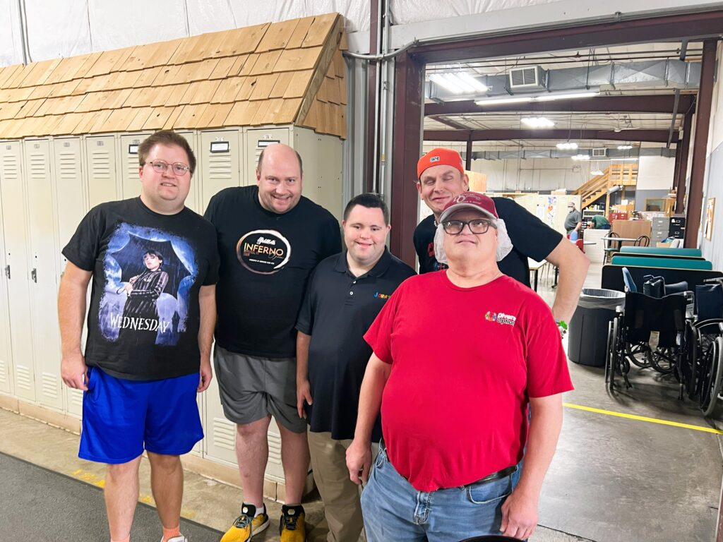 John with happy customers