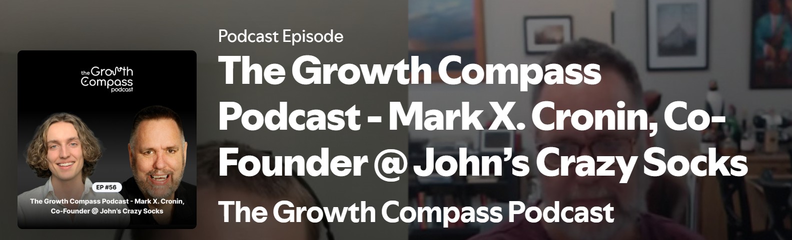 Banner about Mark X. Cronin appearing on the Growth Podcast