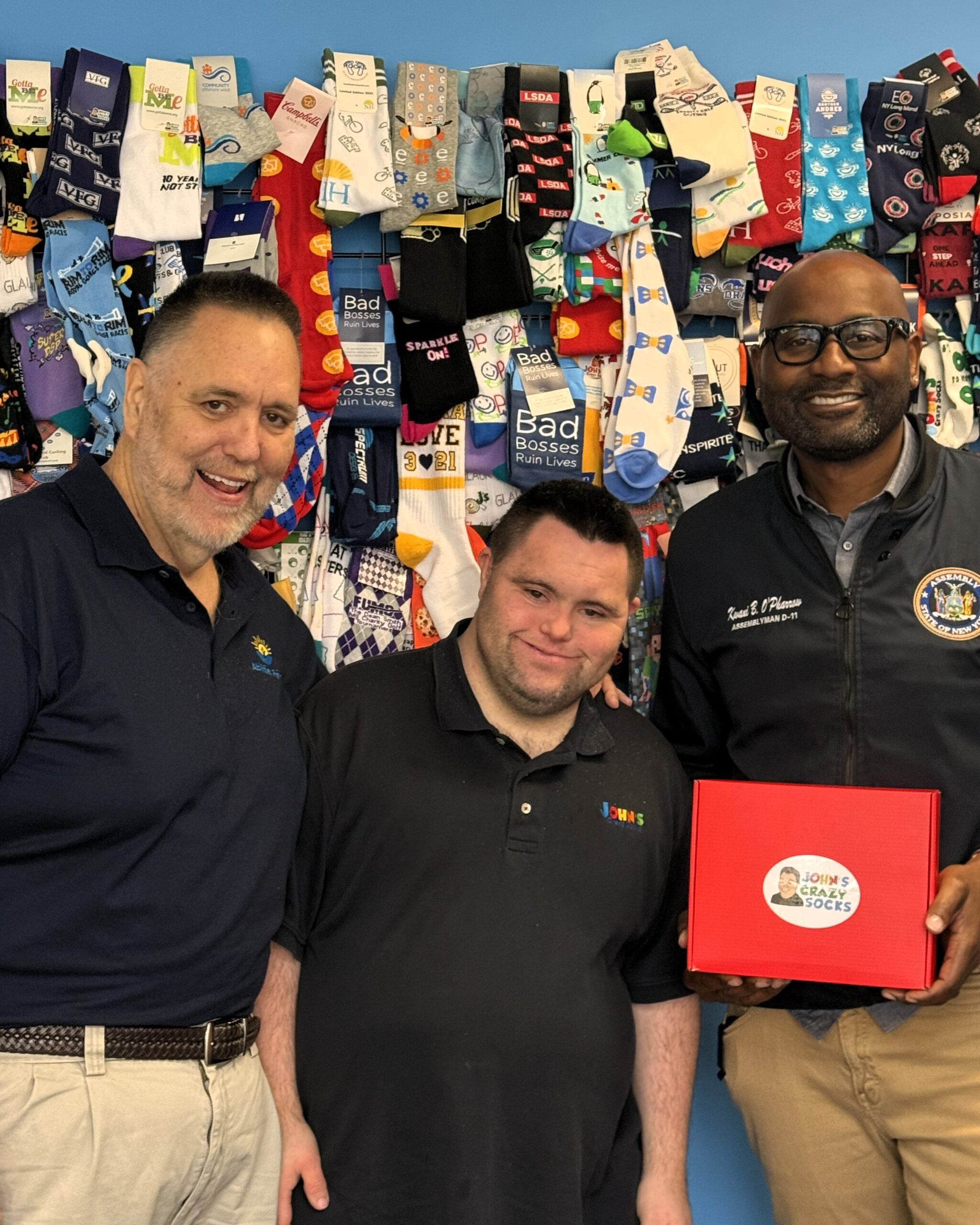 John and Mark meeting with Assemblyman O'Farrrow