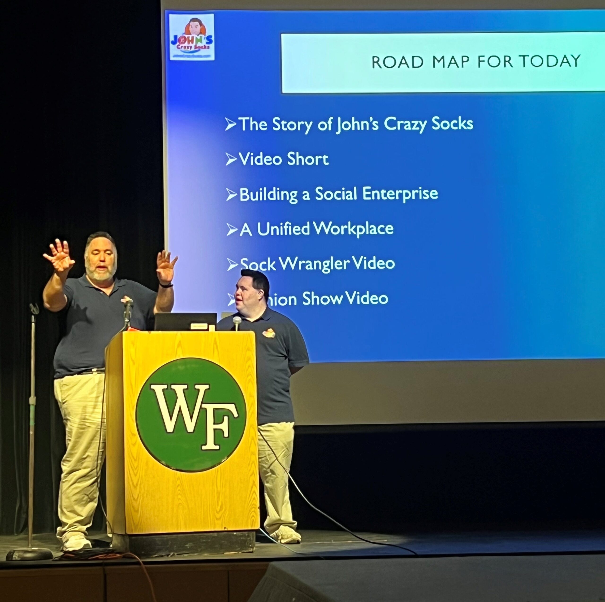 John and Mark speaking