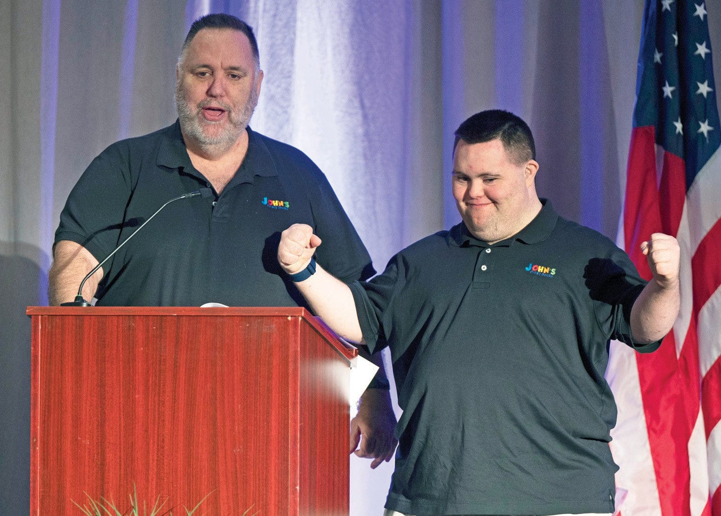 John and Mark speaking